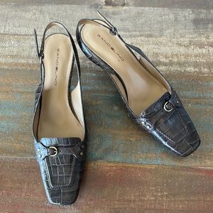 Bandolino,BDTASHINA, dark brown, crocodile, 6.5M